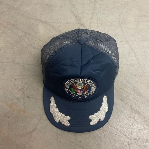 Vintage United States Scrambled Eggs Trucker Snapback Hat - Picture 5 of 7